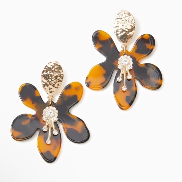 Lilly Pulitzer Tortoiseshell In A Flutter Earrings - Picture 4 of 6